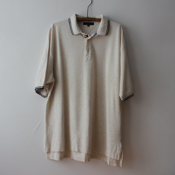 Tommy Hilfiger Other - Vintage 90's Tommy Hilfiger Beige Polo Size XL